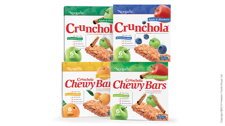 Norganic muesli bar box packaging 